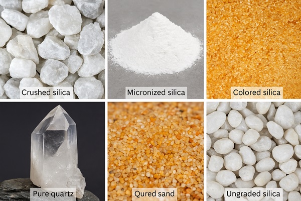 انواع سنگ سیلیس
